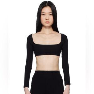 Black 'El Tigre Chiquito' Crop T-shirt